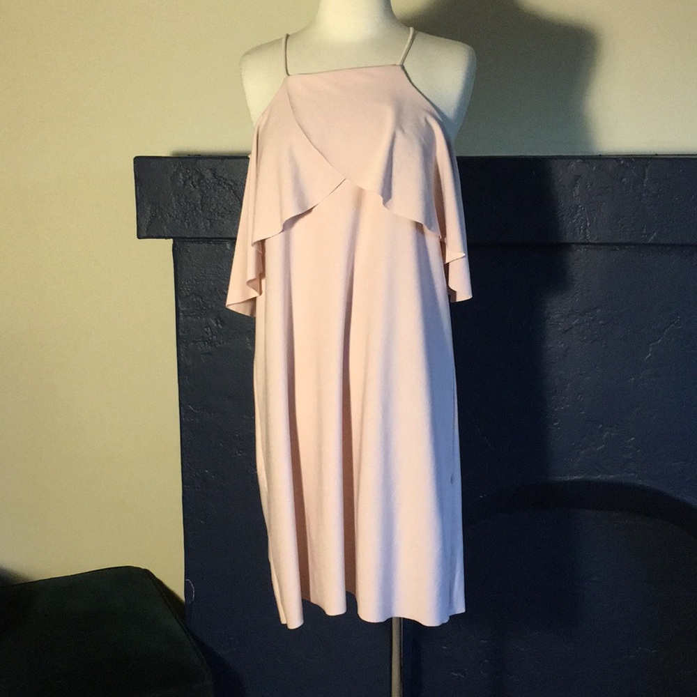 Cold shoulder Blush Pink Dress